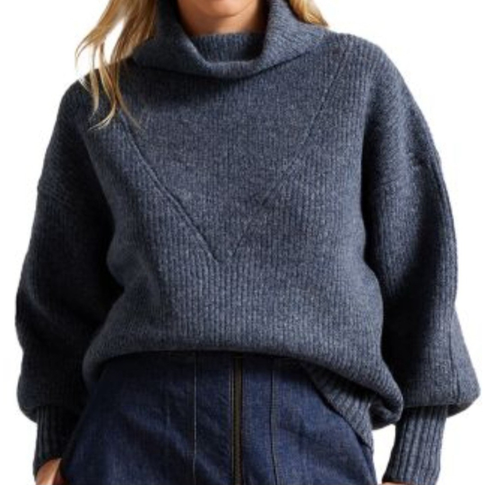 Ted Baker Chloe High Neck Turtleneck Long-Sleeves Sweater Size 1 (Us 4) Women's